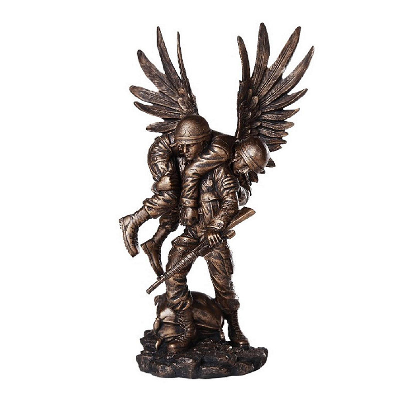 Wounded Warrior Guardian Angel in The Battlefield Statue Figurine New Military Image