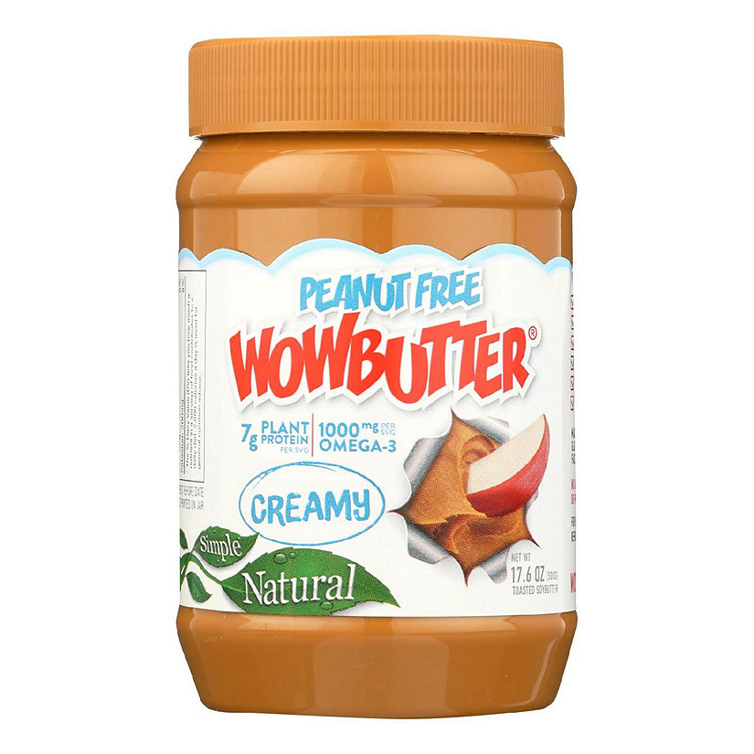 WOWBUTTER Creamy Peanut Free Spread - Case of 6 - 17.6 oz. Image