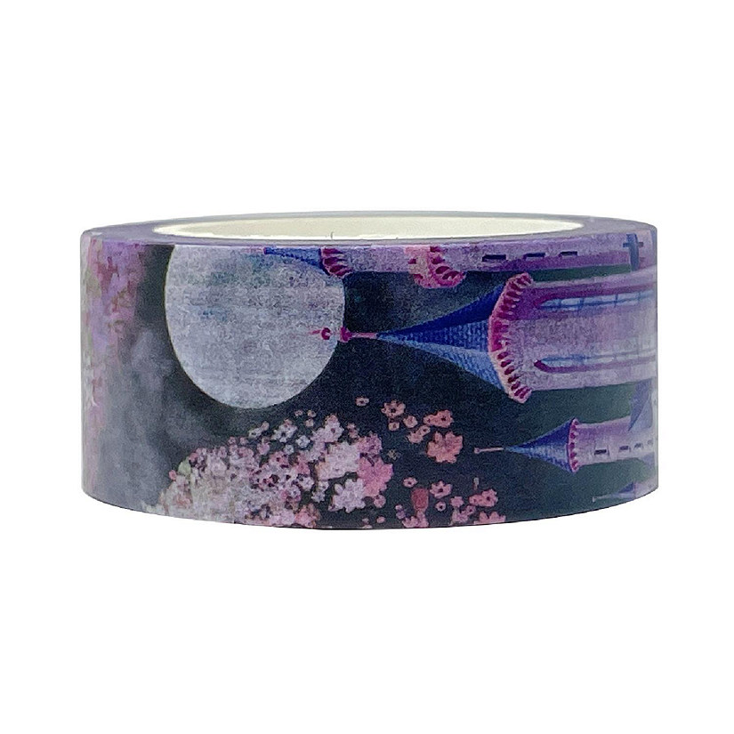 Wrapables Beautiful Scenery 20mm x 10M Washi Masking Tape, Purple Fantasy Image