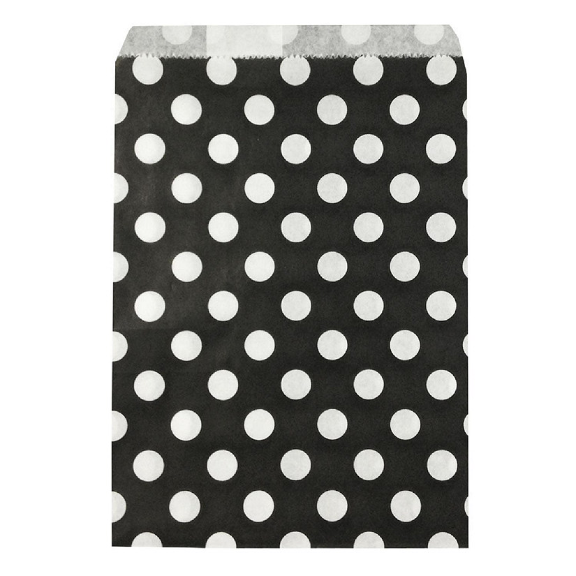 Wrapables Black Polka Dot Favor Bags (Set of 25) Image