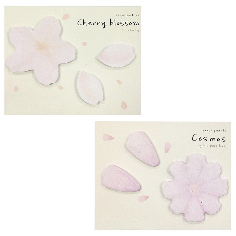 Wrapables Cherry Blossom, FloraSticky Notes, Set of 2 Image