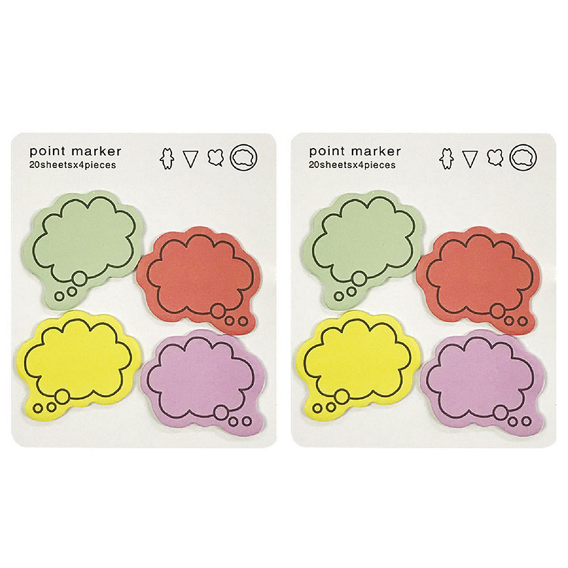 Wrapables Colorful Thinking Bubble Sticky Notes (Set of 2) Image