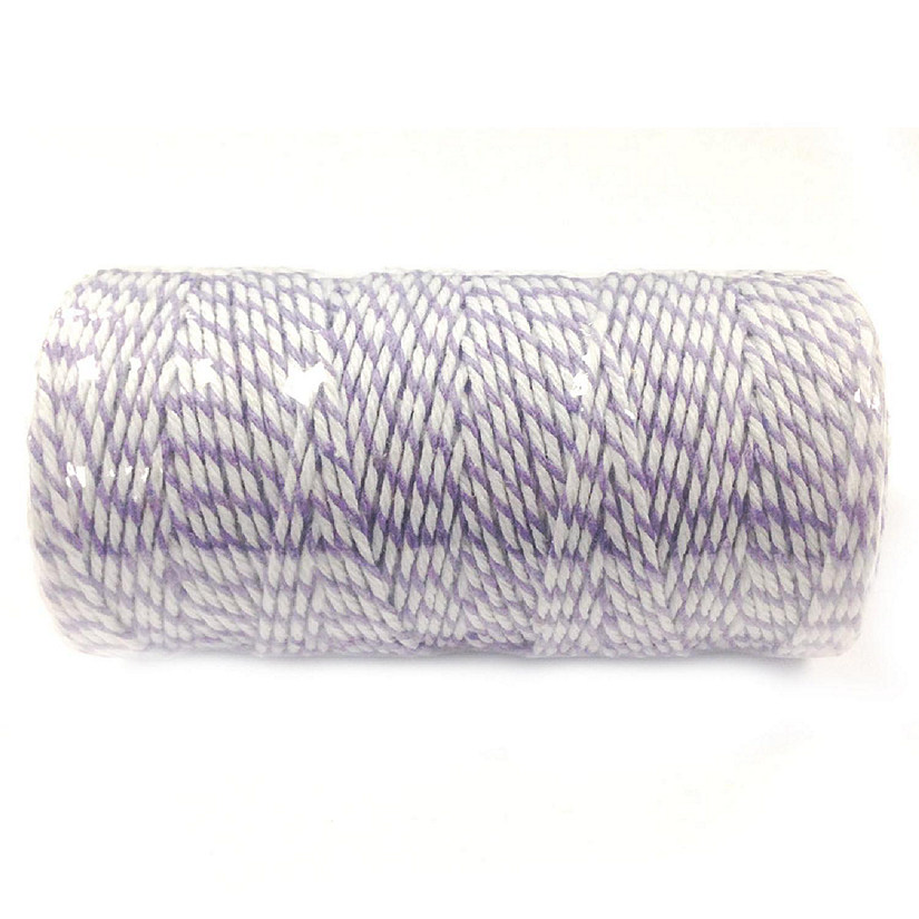 Wrapables Cotton Baker's Twine 12ply 110 Yard, for Gift Wrapping, Party Decor, and Arts and Crafts - Lavender Image