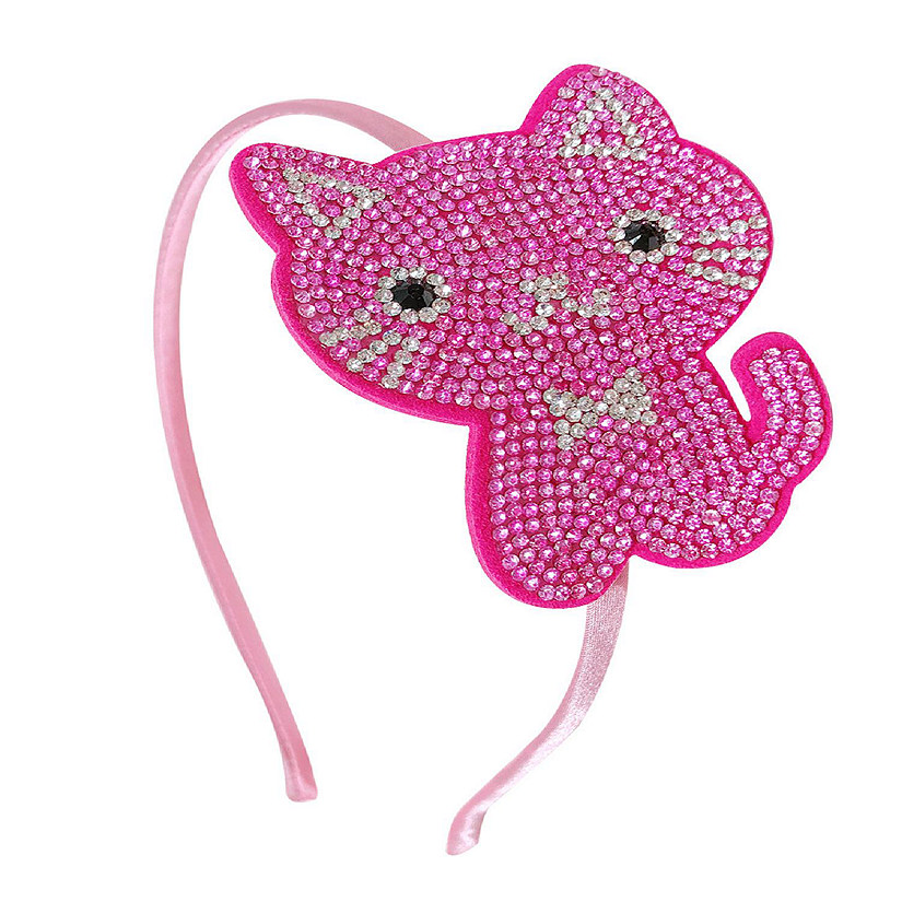 Wrapables Crystal Studded Bling Headband, Kitty Image