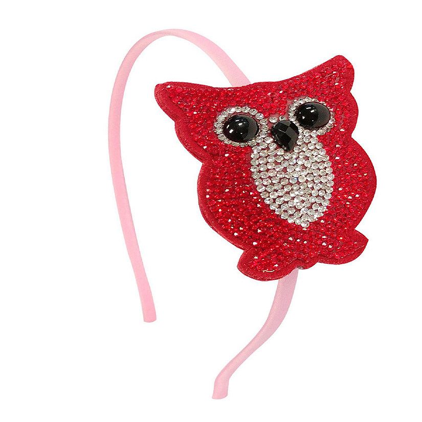 Wrapables Crystal Studded Bling Headband, Owl Image