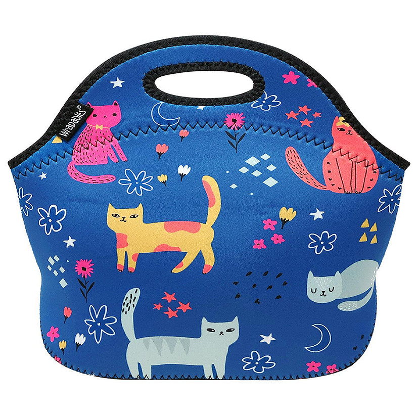 Wrapables Cute Kitties Insulated Neoprene Lunch Bag, Image