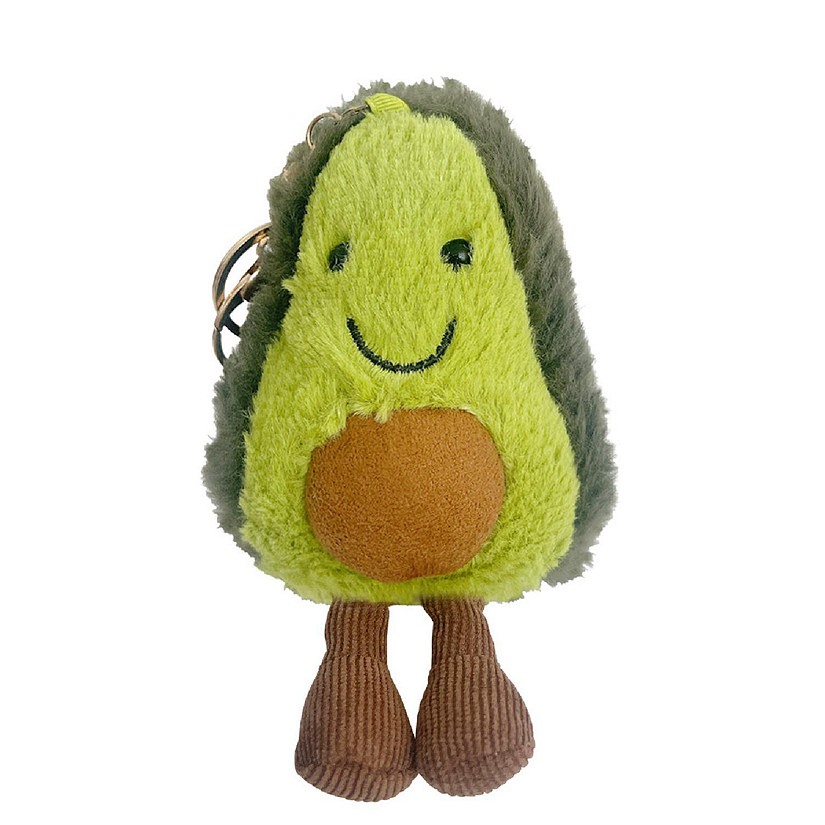 Wrapables Cute Plush Keychain Keyring Pendant Charm for Bag, Avocado Image