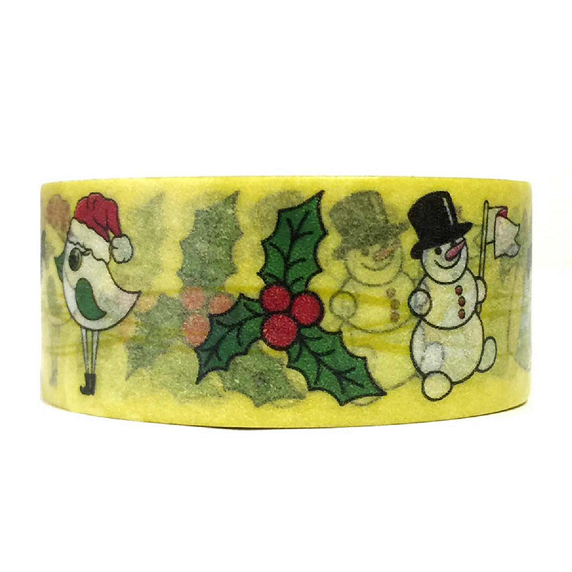 Wrapables Decorative 10M x 20mm Washi Masking Tape, Holiday Cheer Image