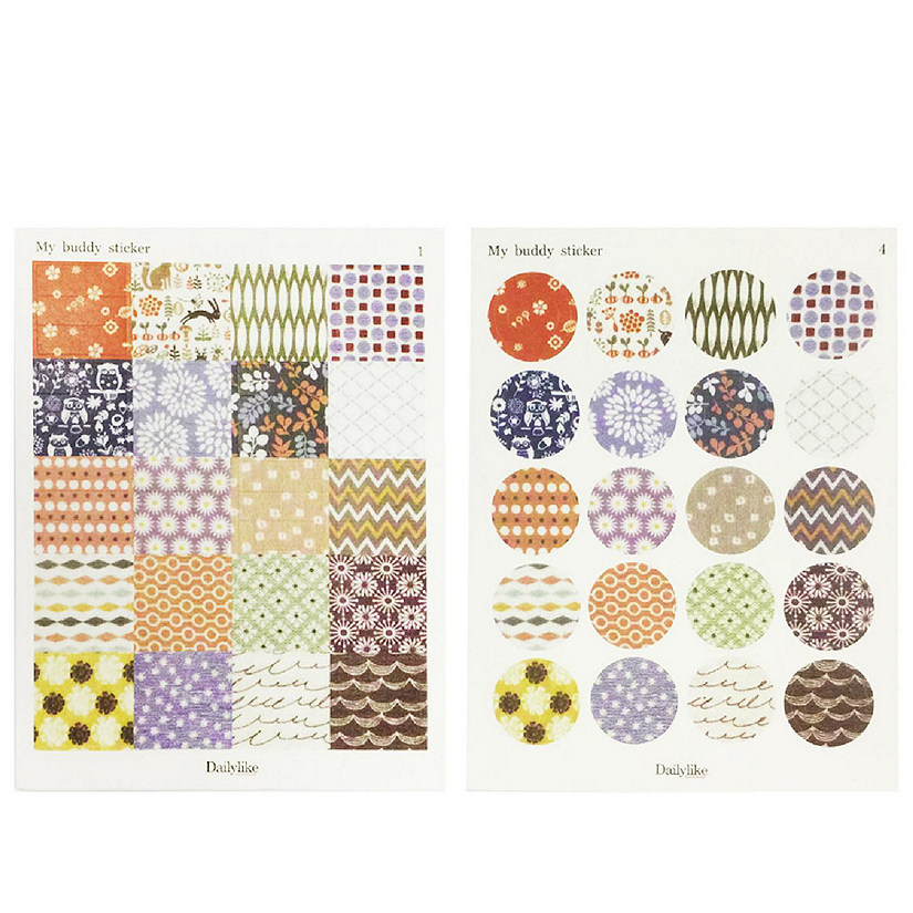 Wrapables Decorative Bohemian Adhesive Scrapbooking Stickers Image