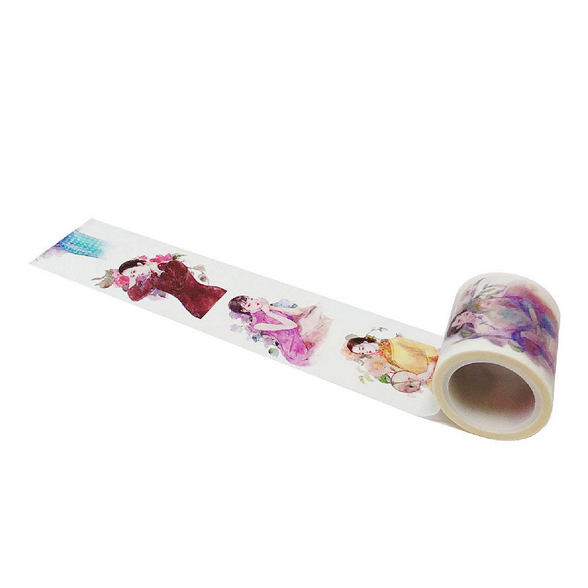 Wrapables&#174; Decorative Festive 40mm x 5M Wide Washi Masking Tape, Chinese Maidens Image