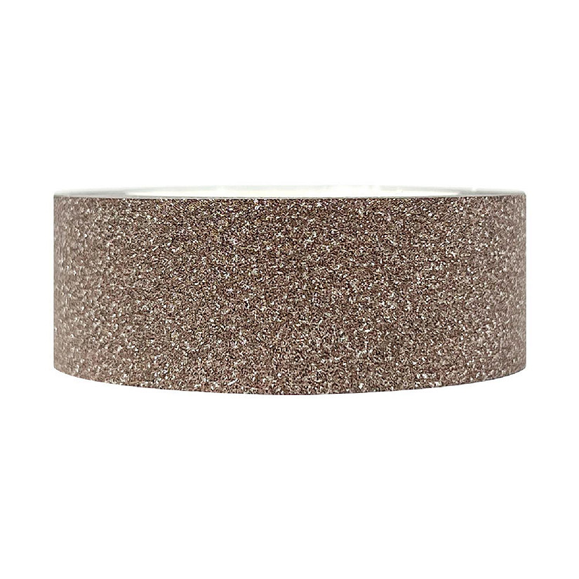 Wrapables Decorative Glitter Washi Masking Tape, Chocolate Image