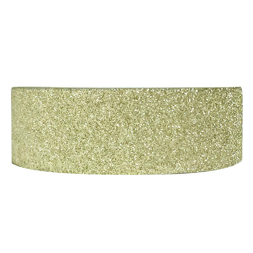 Wrapables Decorative Washi Masking Tape, Light Gold Glitter Image