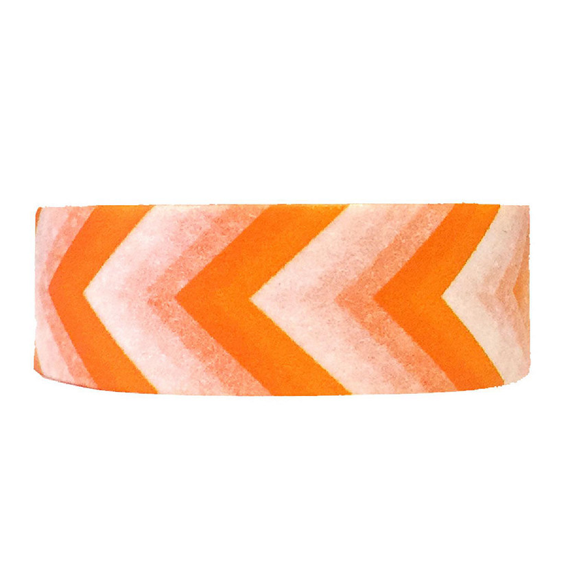 Wrapables Decorative Washi Masking Tape, Orange Dart Image