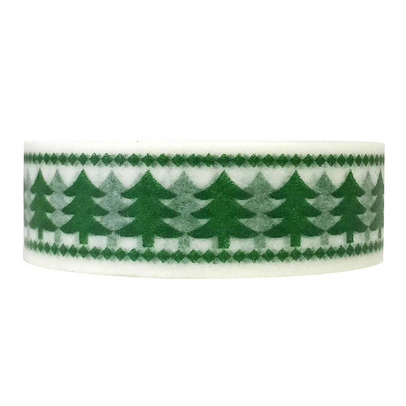 Wrapables Decorative Washi Masking Tape, Pine Forest Image