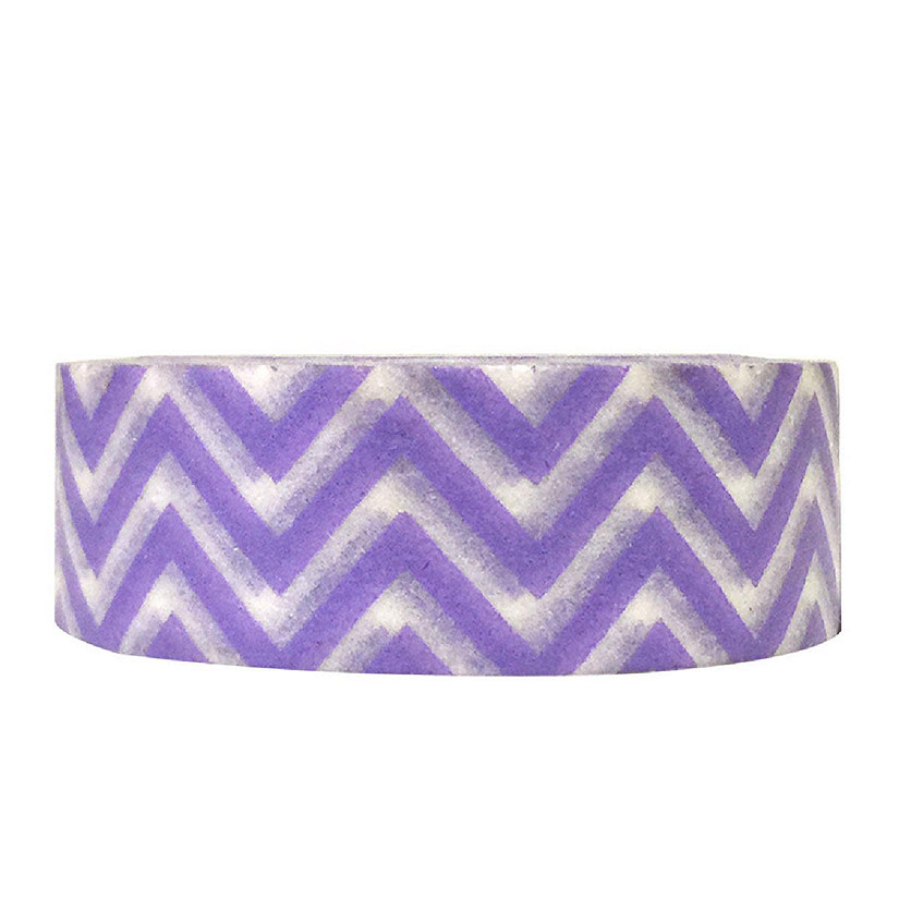 Wrapables Decorative Washi Masking Tape, Purple Tread Image