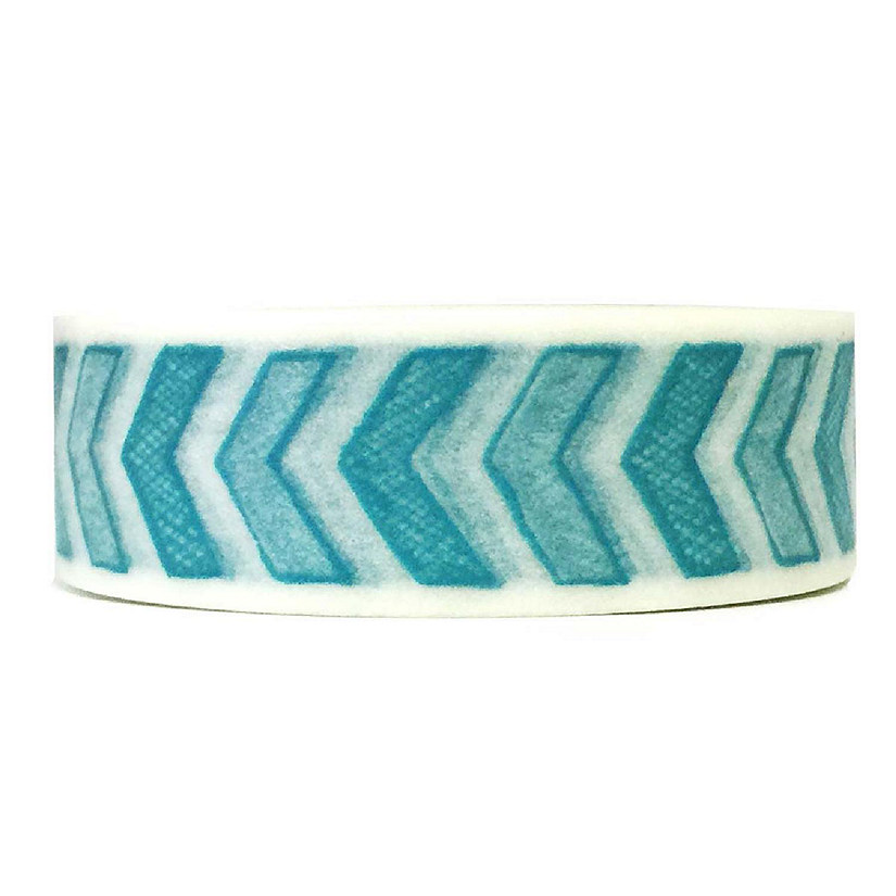 Wrapables Decorative Washi Masking Tape, This Way Blue Image