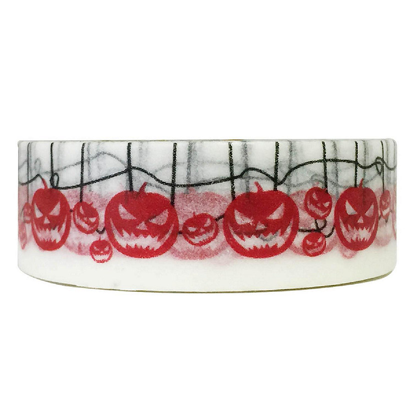 Wrapables Decorative Washi Masking Tape, Wicked Pumpkins Image
