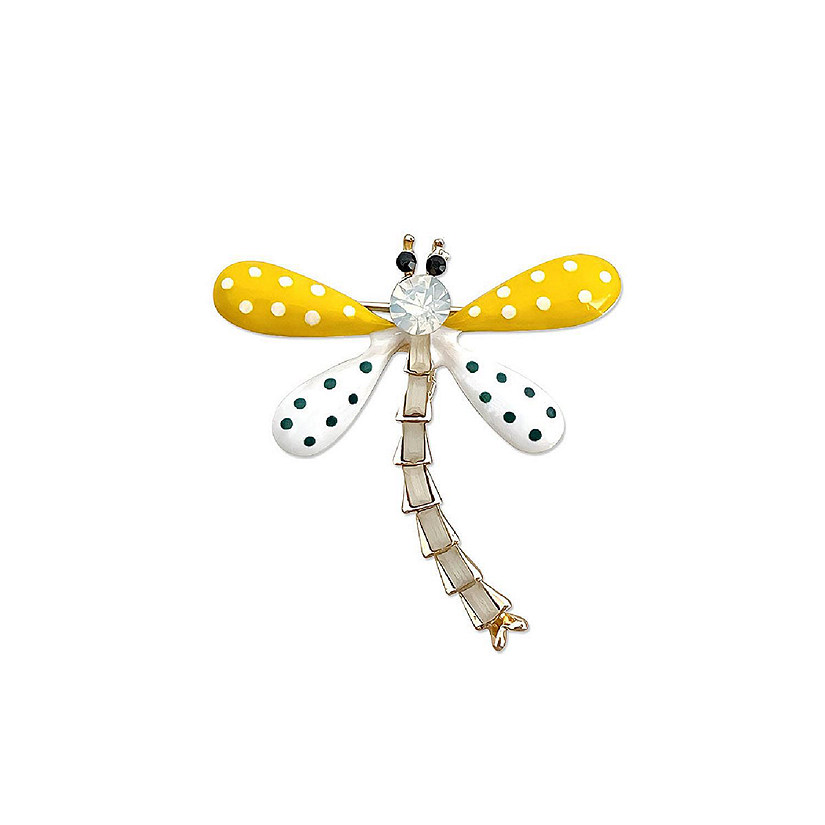 Wrapables Dragonfly Enamel Brooch Pin Image