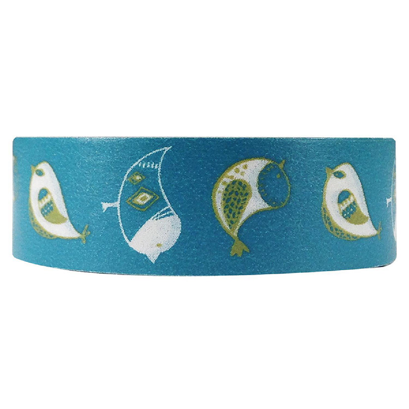 Wrapables Floral & Nature Washi Masking Tape - Silly Birdies Image