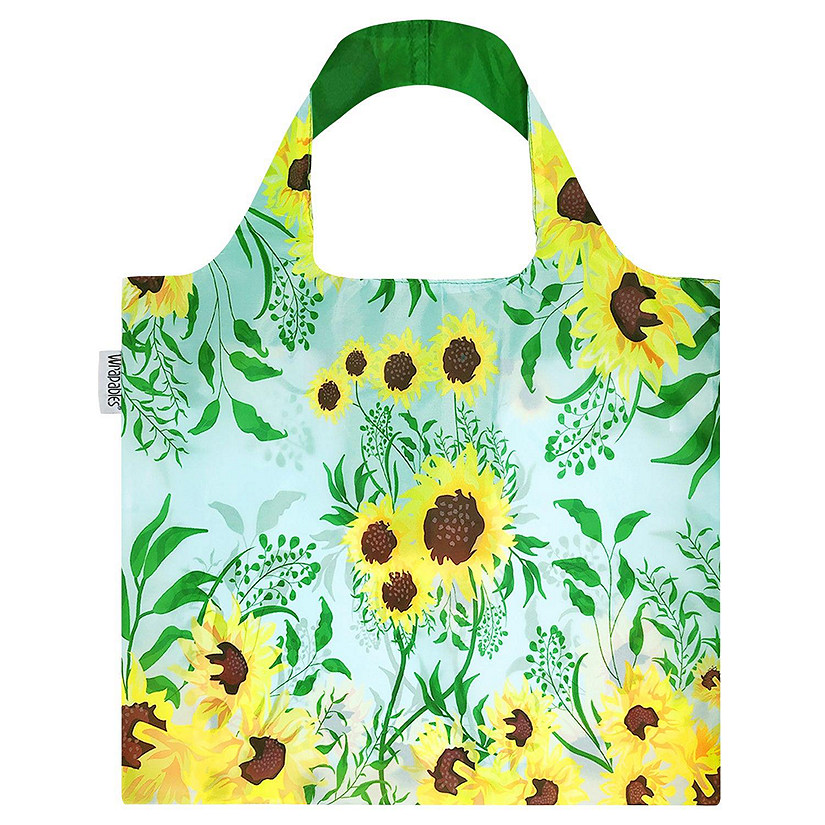 Wrapables Foldable Reusable Shopping Bags, Sunflowers Image