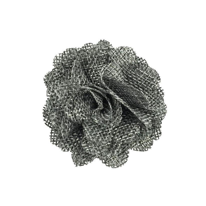 Wrapables Gray Burlap Flower Embellishment Burlap Roses (20pcs) Image