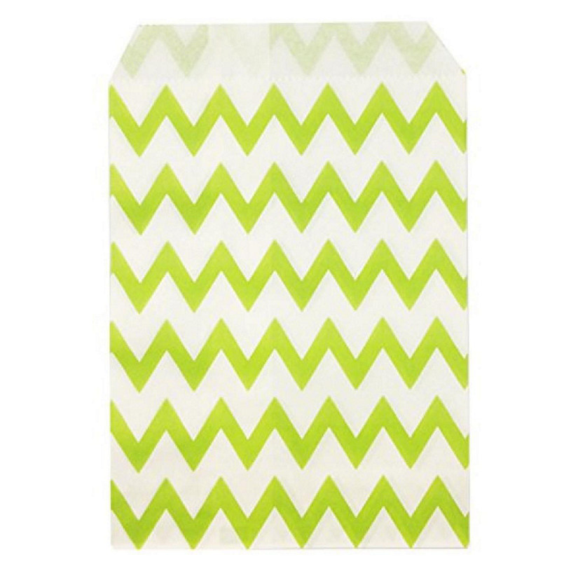 Wrapables Green Chevron Favor Bags (set of 25) Image