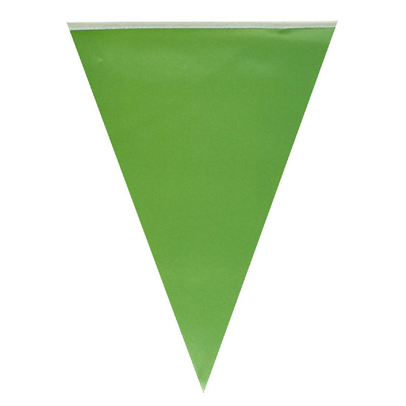 Wrapables Green Triangle Pennant Banner Party Decorations Image