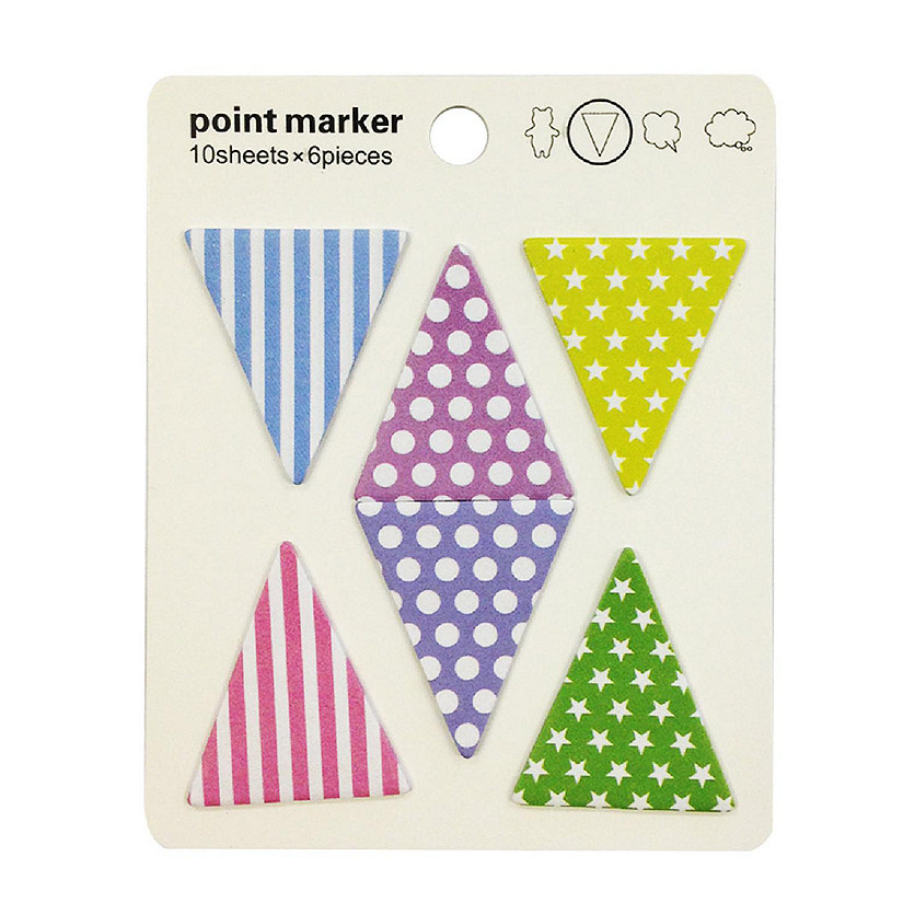 Wrapables Groovy Triangles Sticky Notes Image