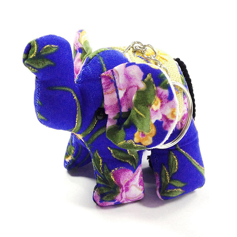 Wrapables&#174; Handmade Thai Elephant Keychain, Blue Image