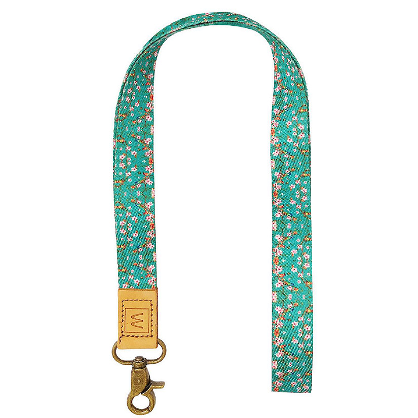 Wrapables Lanyard Keychain and ID Badge Holder, Blossoms & Birds Image