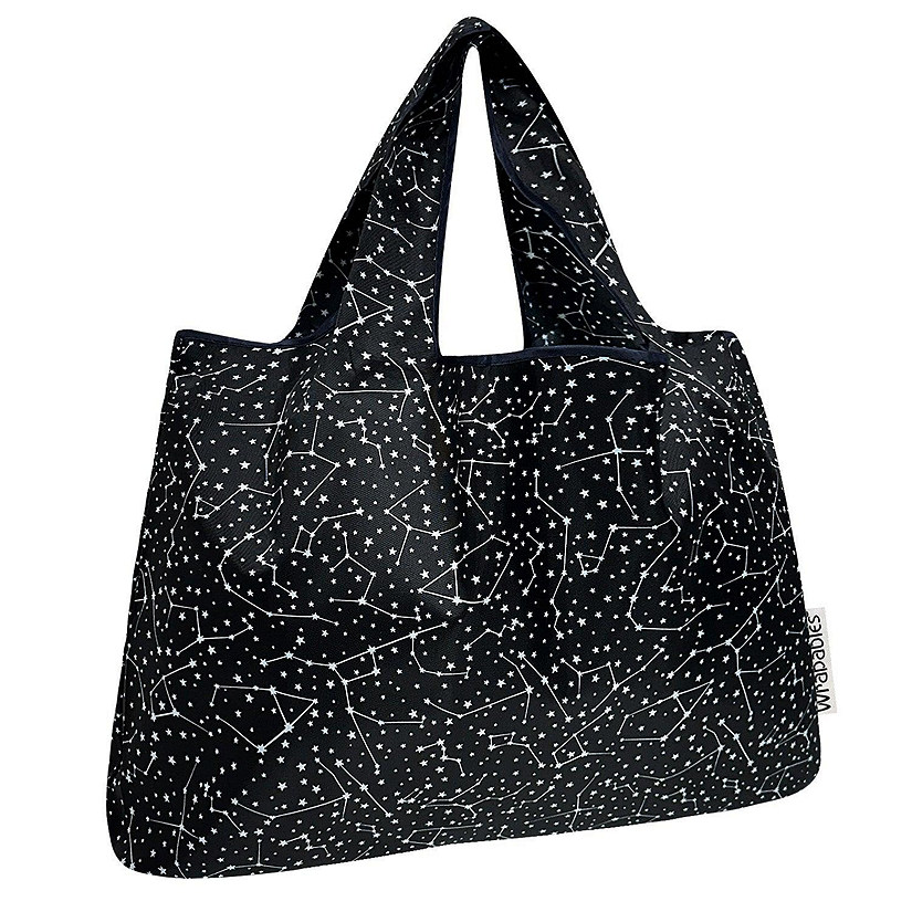 Wrapables Large Nylon Reusable Shopping Bag, Constellations Image