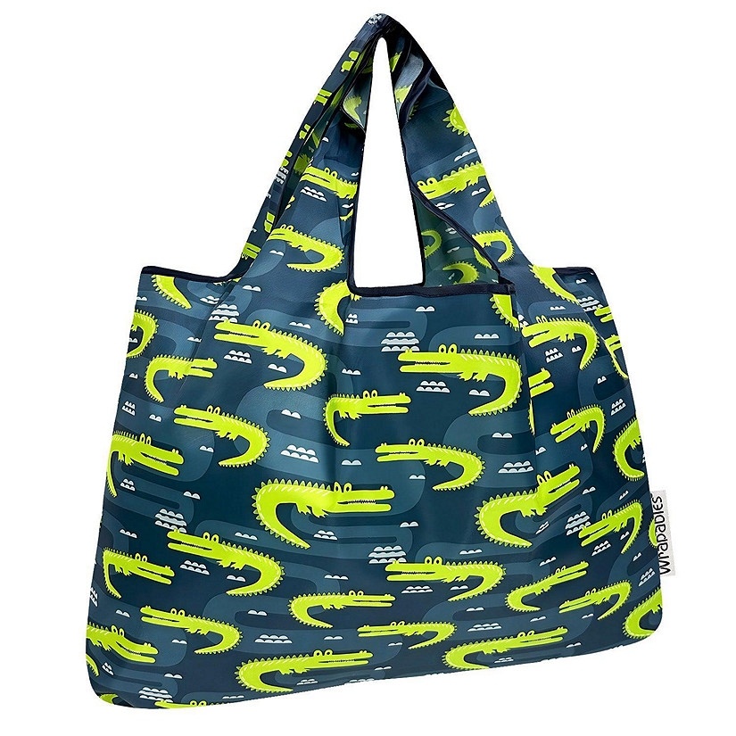 Wrapables Large Nylon Reusable Shopping Bag, Gators Image