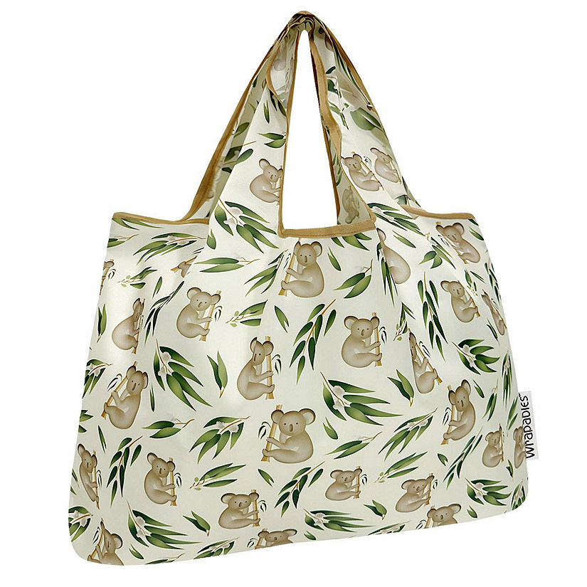 Wrapables Large Nylon Reusable Shopping Bag, Koalas Image