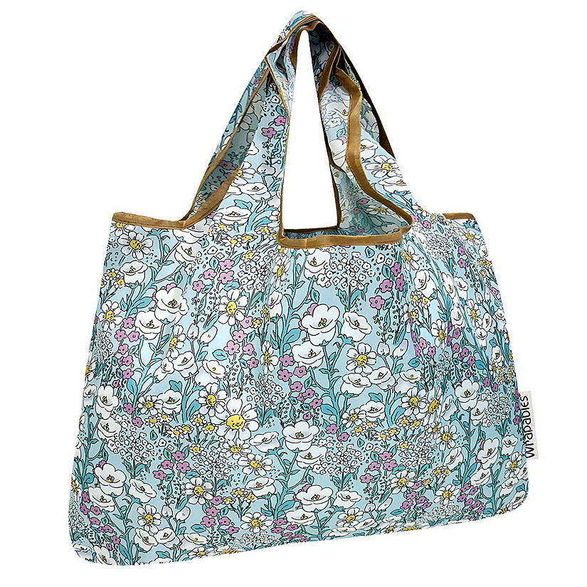 Wrapables Large Nylon Reusable Shopping Bag, Spring Flora Image