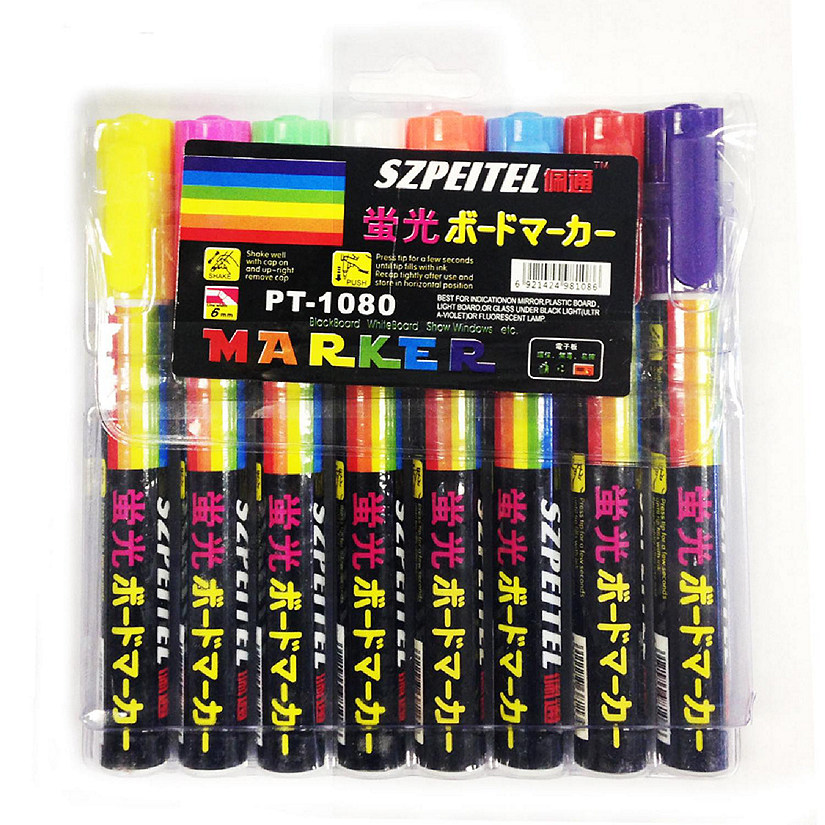 Wrapables Liquid Chalk Pen, Set Of 8 Image
