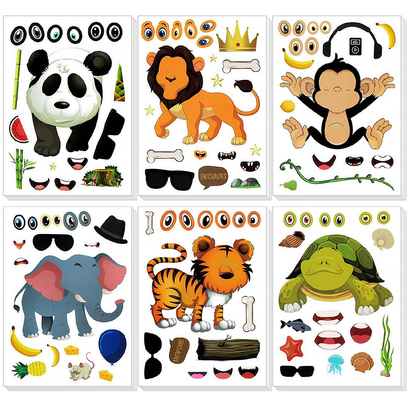 Wrapables Make Your Own Sticker Sheets, Diy Make A Face Stickers (24