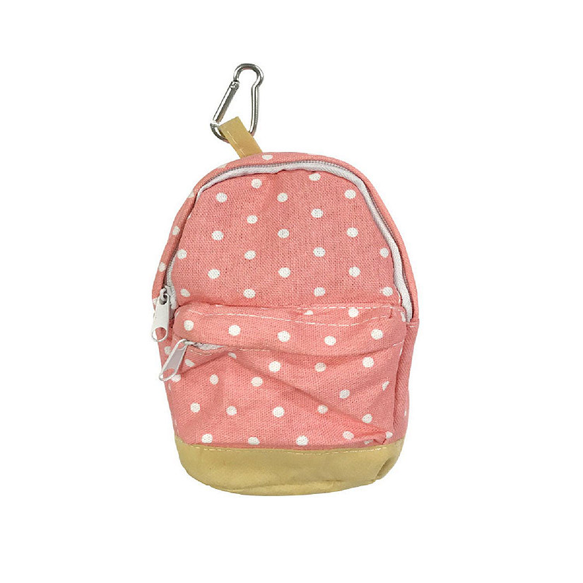 Wrapables Mini Backpack Pencil Case Pouch, Pink Image