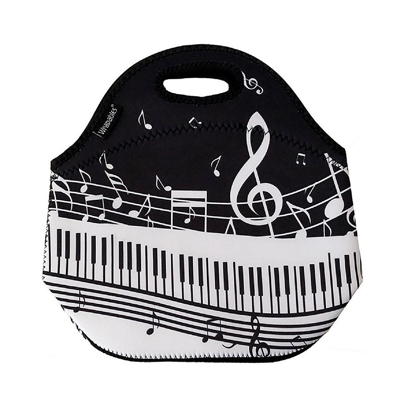 Wrapables Musical Notes Insulated Neoprene Lunch Bag Image