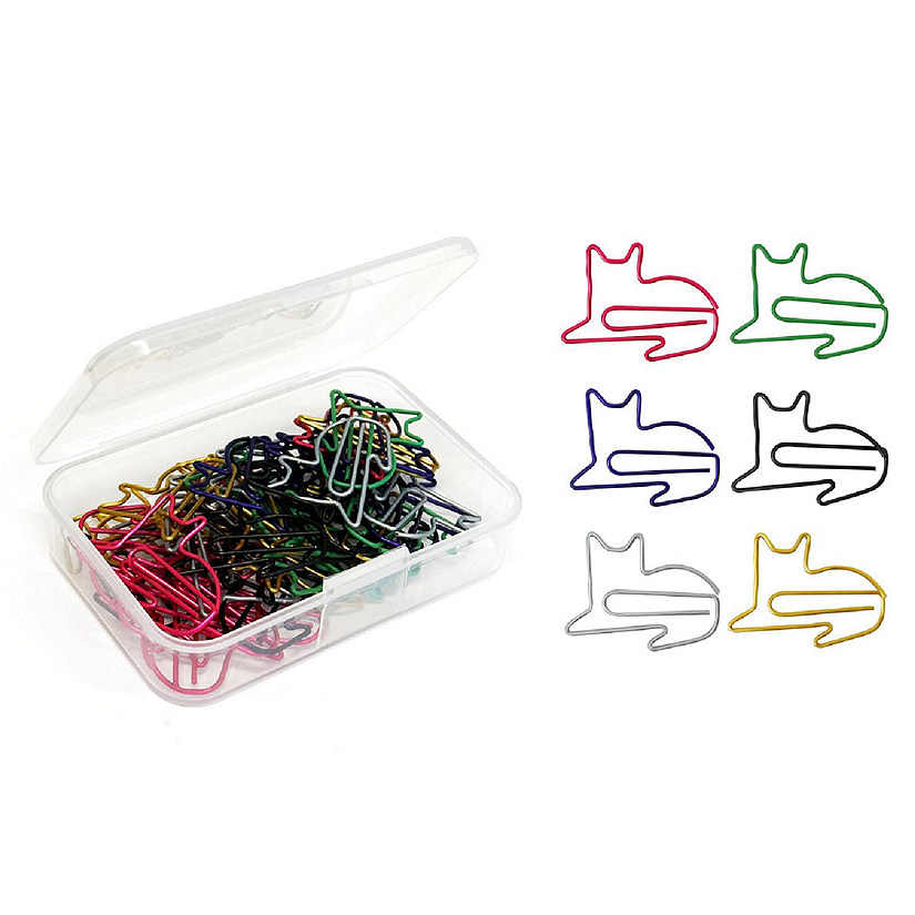 Wrapables Paper Clips (Set of 50), Cats Image