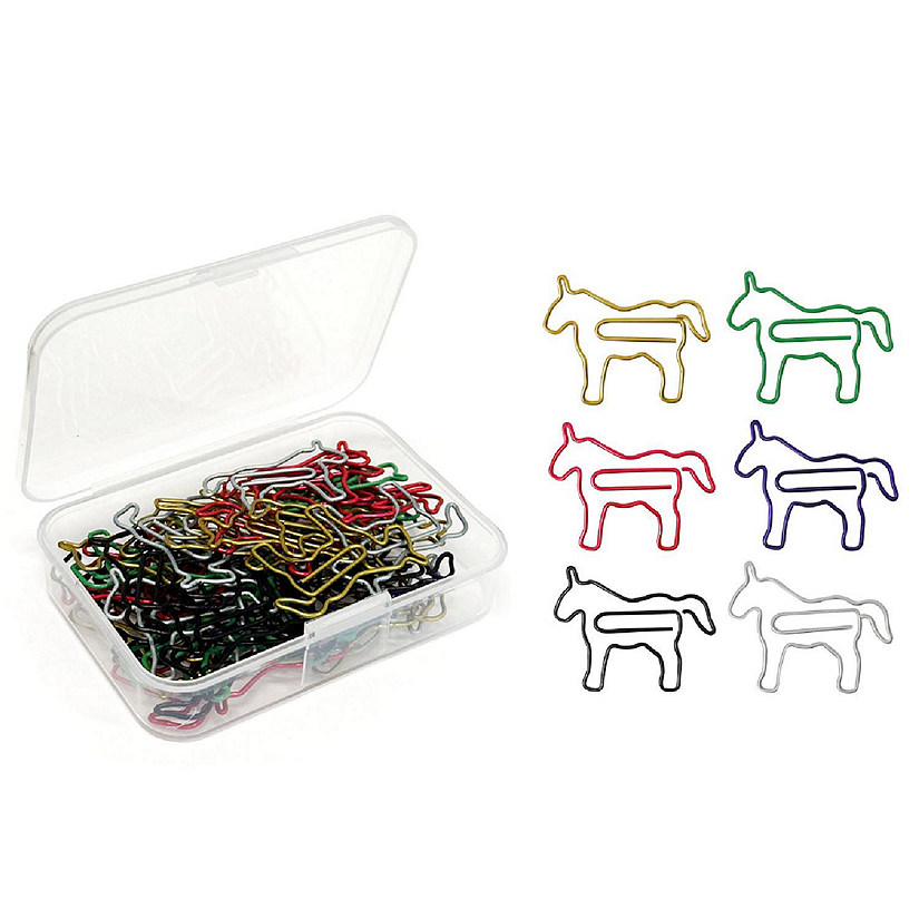 Wrapables Paper Clips (Set of 50), Horses Image