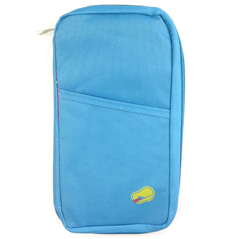 Wrapables Passport And Travel Documents Holder, Sky Blue Image