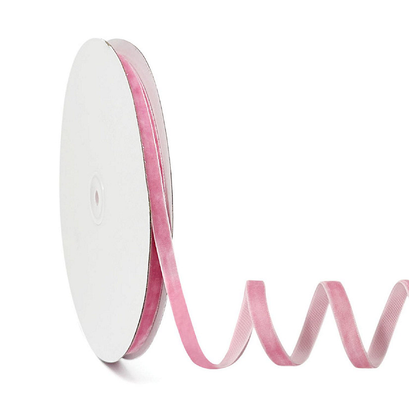4 x 10 Yard Fuchsia Pink Velvet Wired Ribbon