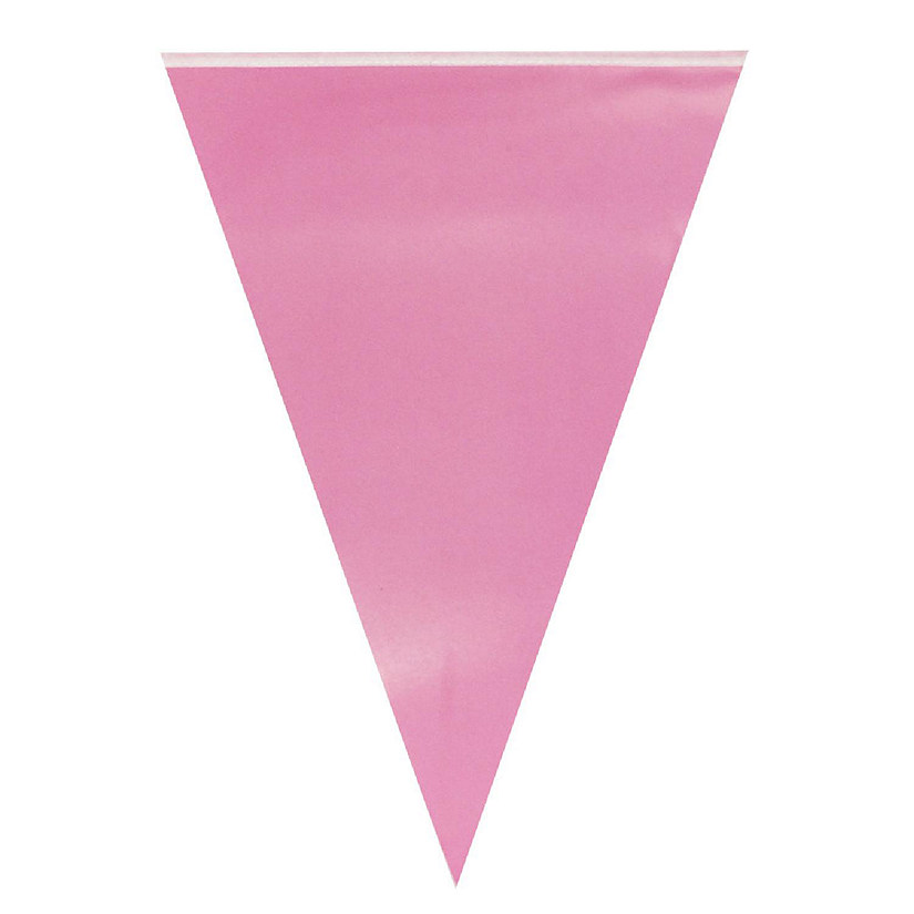 Wrapables Pink Triangle Pennant Banner Party Decorations Image