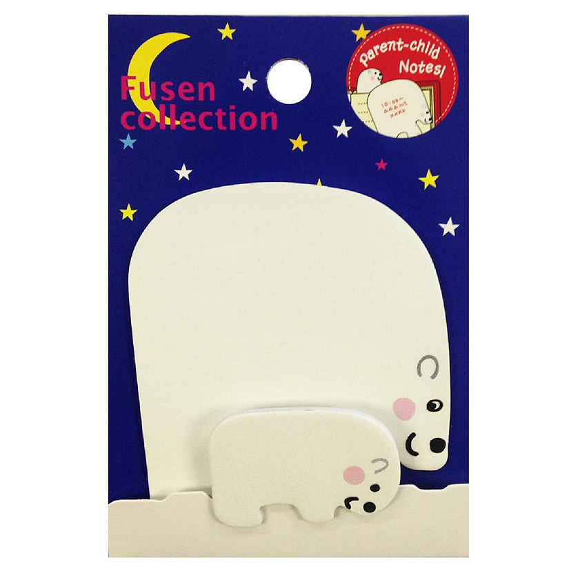 Wrapables Polar Bear Parent and Child Bookmark Memo Sticky Notes Image