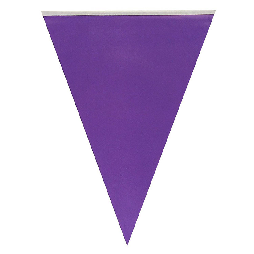 Wrapables Purple Triangle Pennant Banner Party Decorations Image
