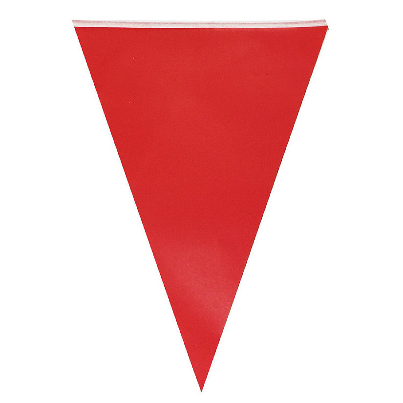 Wrapables Red Triangle Pennant Banner Party Decorations Image