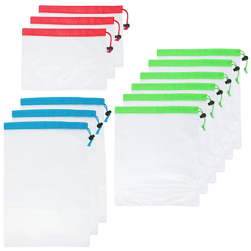 Wrapables Reusable Transparent Mesh Produce Bags (Set of 12) Image