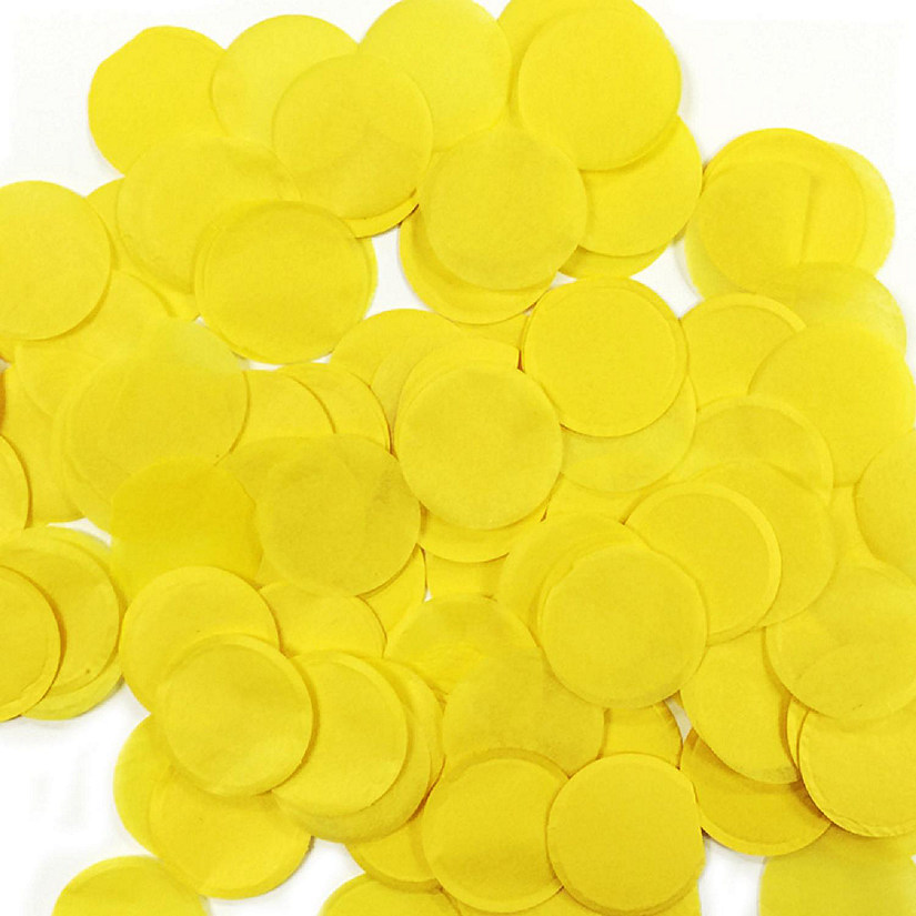 Wrapables Round Tissue Paper Confetti, 1" (Maize) Image