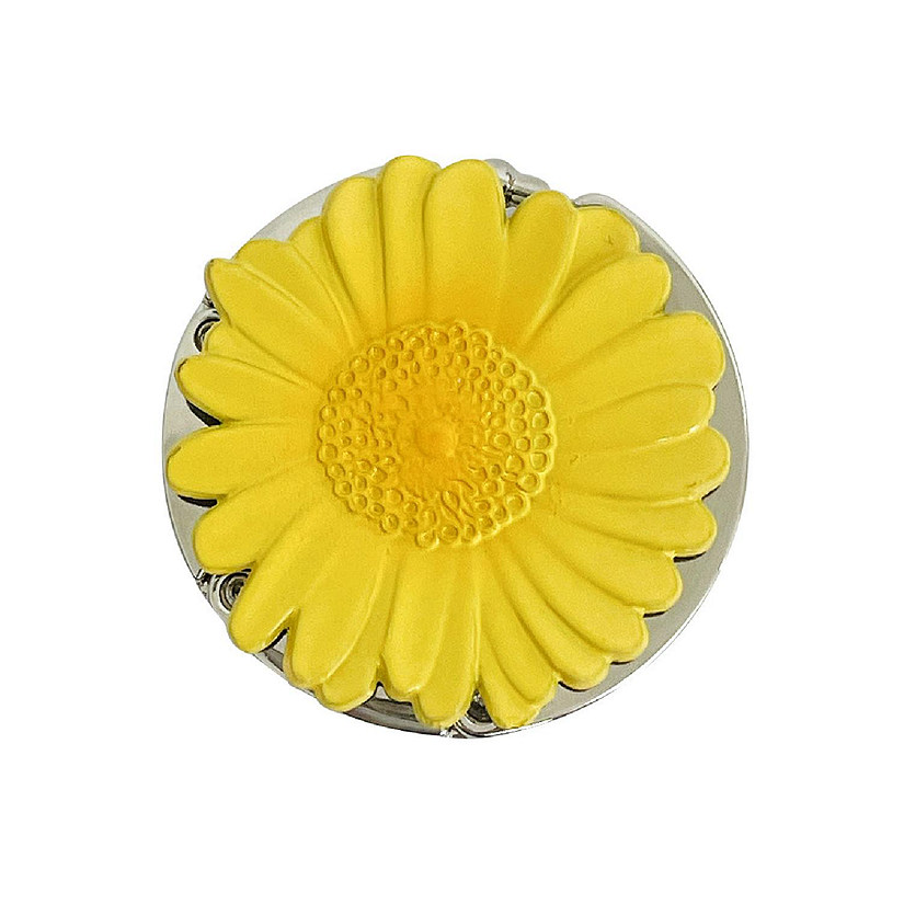 Wrapables Scenic Purse Hook Hanger, Foldable Handbag Table Hanger, Sunflower Image