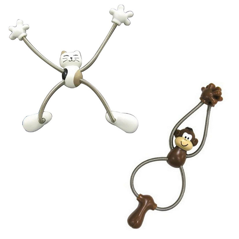 Wrapables Spider Magnet Set Of 2- Cat &amp; Monkey Image